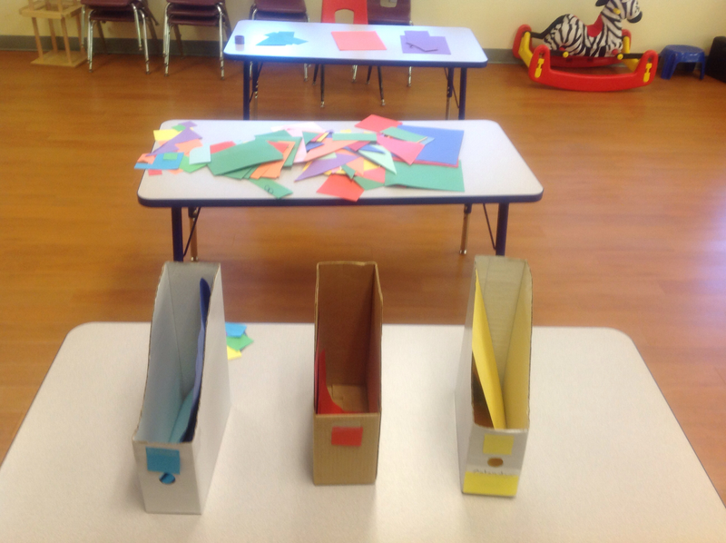 Illustration for article titled Art Class! Sorting construction paper